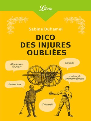 cover image of Dico des injures oubliées